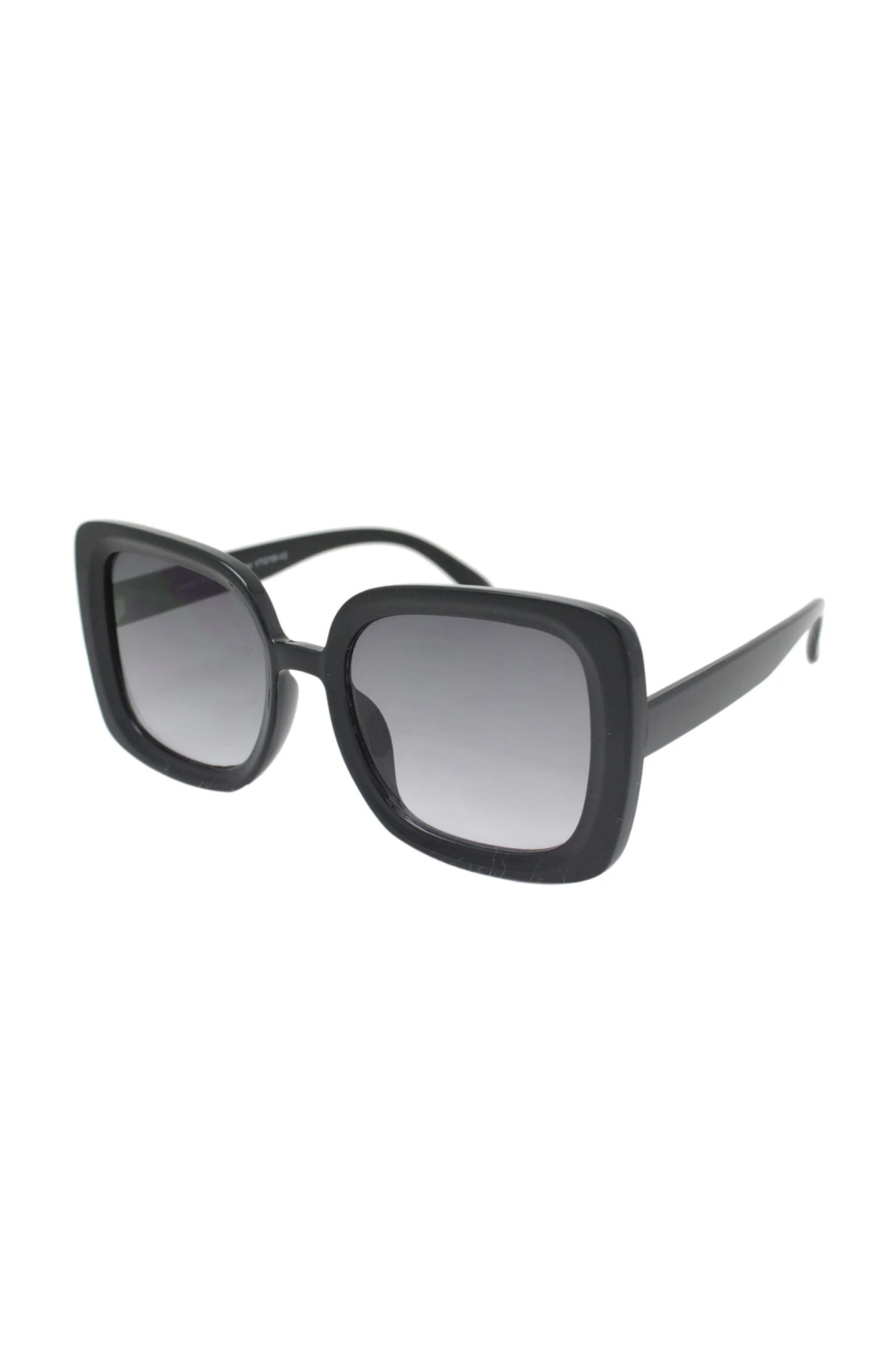 Sienna Oversized Vintage Style Sunglasses In Black