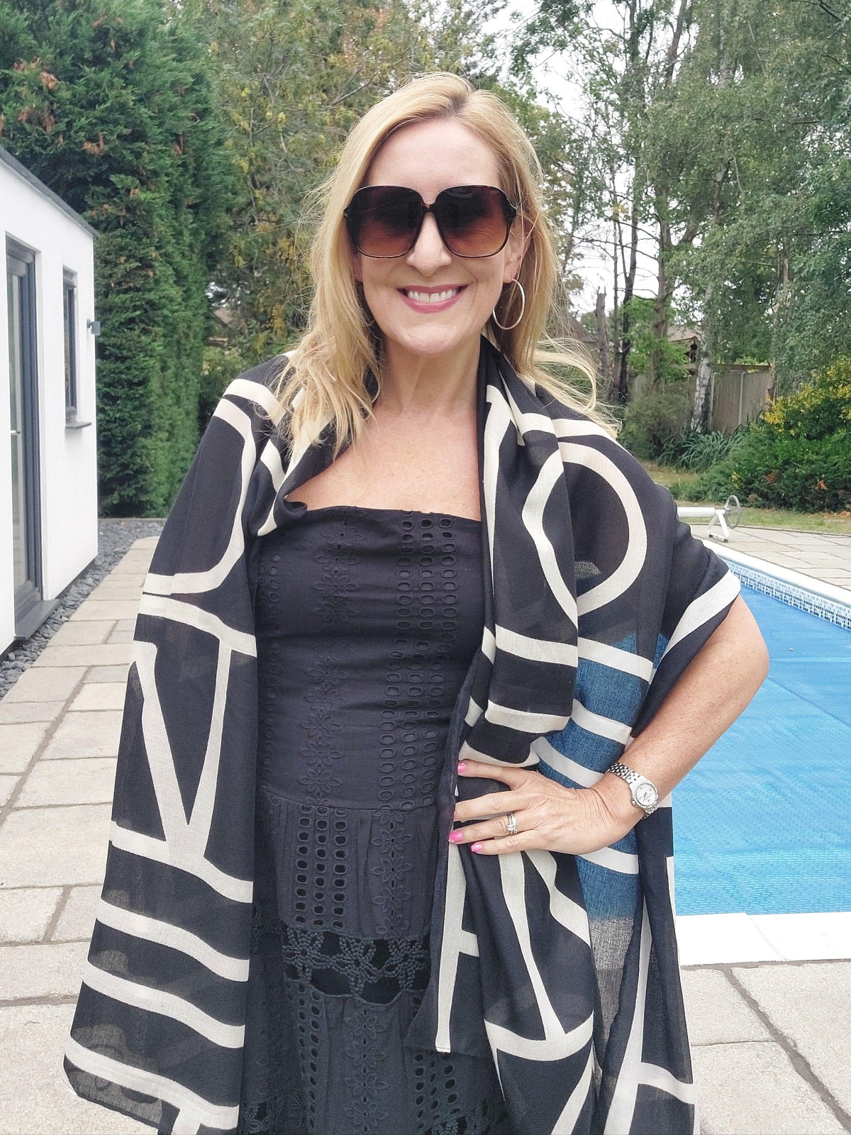 Geo Print Scarf