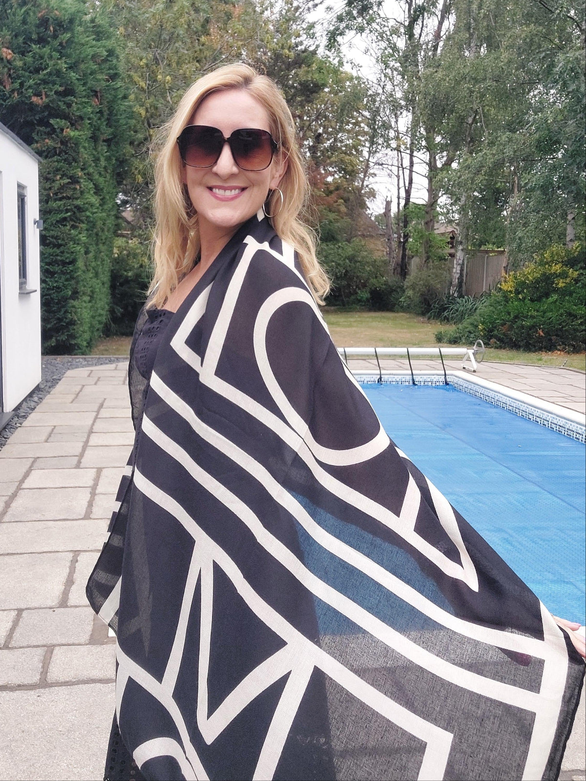 Geo Print Scarf