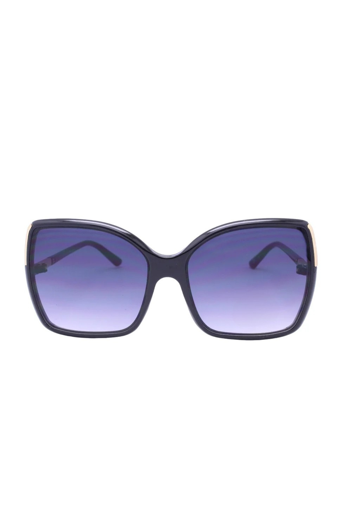 Freya Oversized Vintage Style Sunglasses In Black