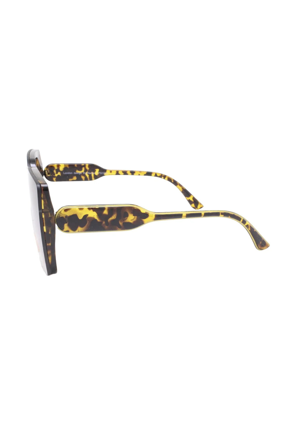 Amber Vintage Glamour Oversized Sunglasses In Tortoise