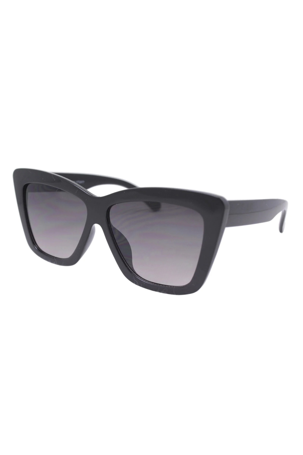 Cherry Oversized Cat Eye Sunglasses In Black