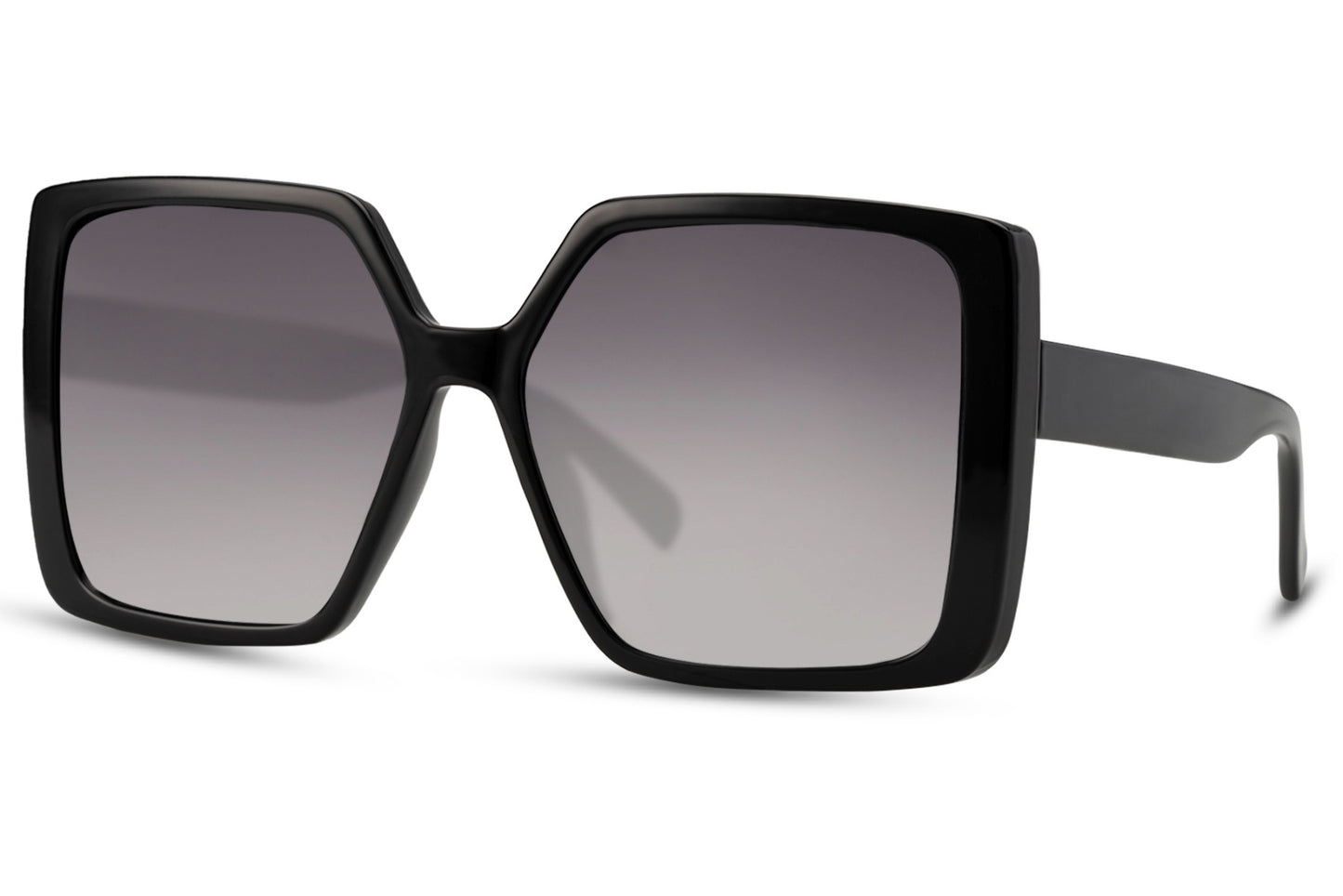 Hannah Oversized Sunglasses In Black - Filli London