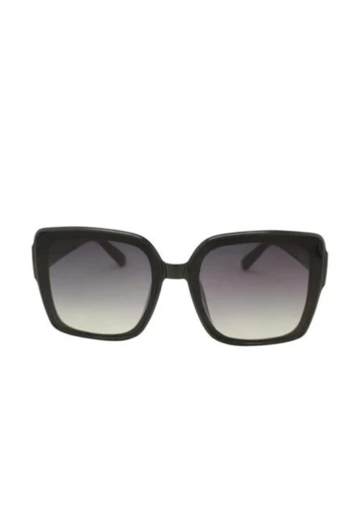Bianca Oversized Retro Glam Sunglasses In Black