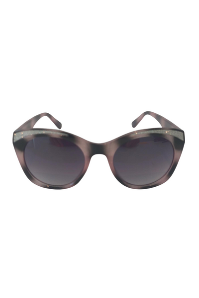 Sparkle Eyebrow Sunglasses in Pink Tortoise - Filli London