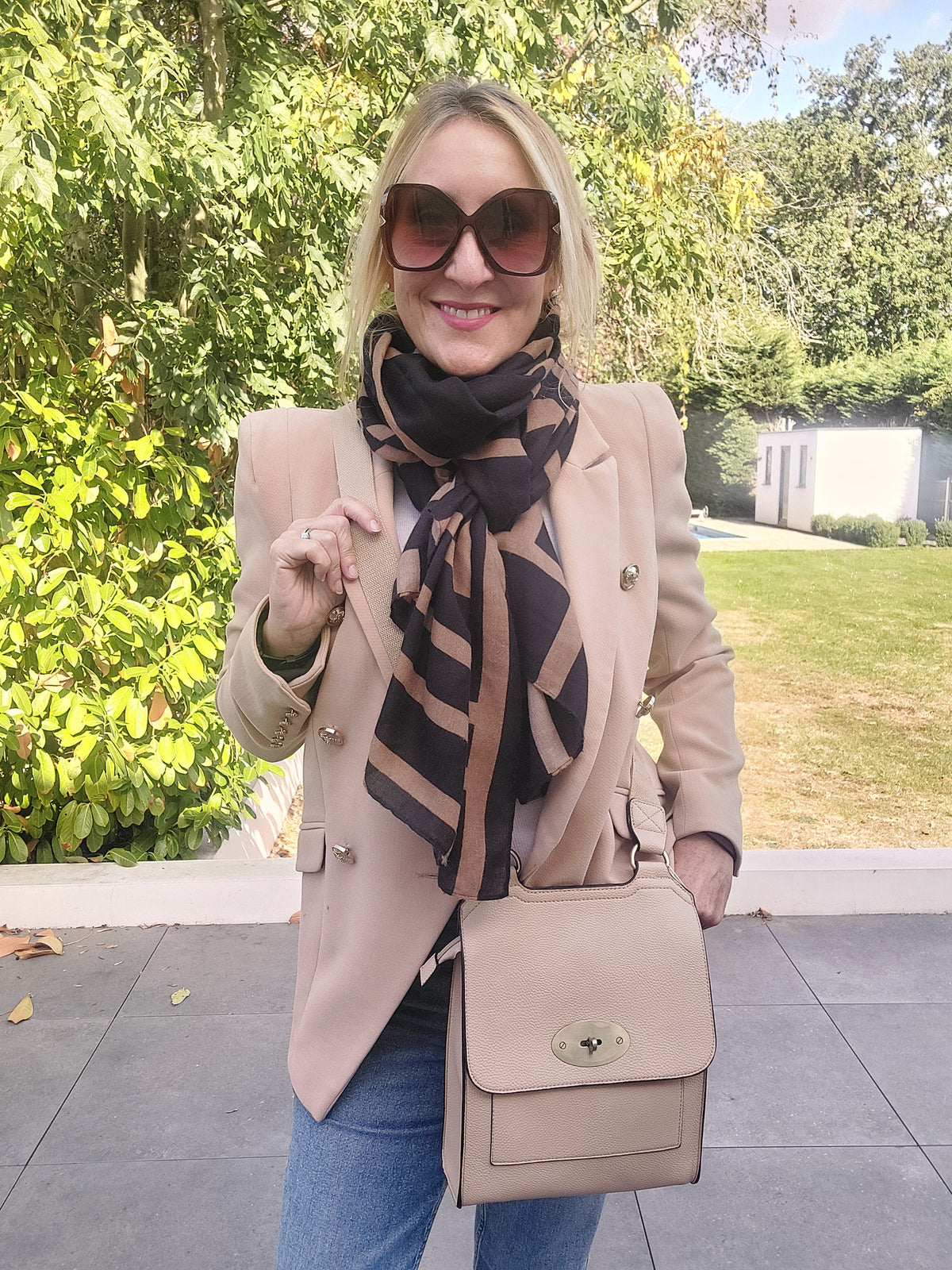 Best Seller⭐Cross Body Messenger Bag In Sand - Filli London