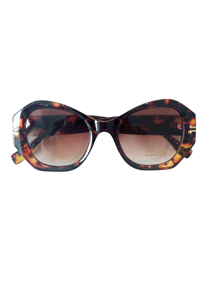 Miranda Geometric Sunglasses In Tortoise Shell - Filli London