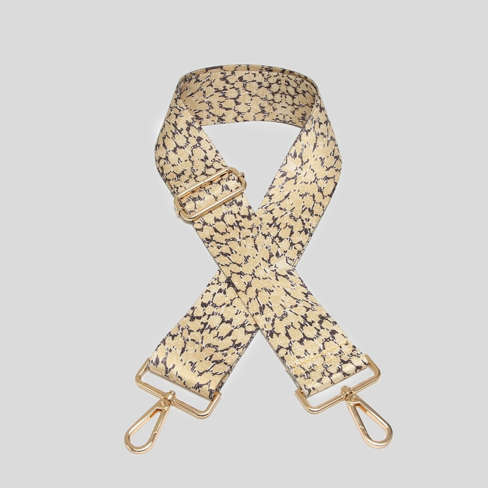 Gold Pattern Print Bag Strap