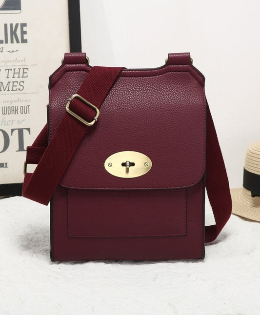 Best Seller⭐Cross Body Messenger Bag In Wine - Filli London