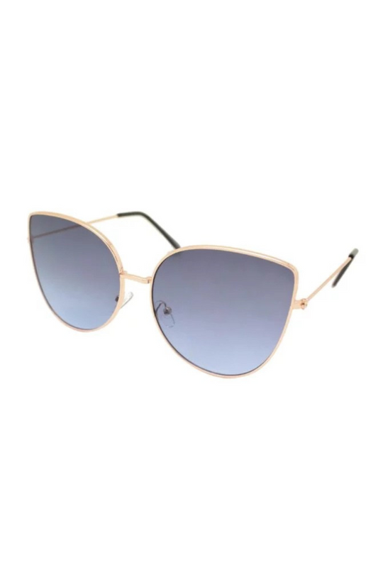 Farrah Cat Eye Aviator Sunglasses In Smoke