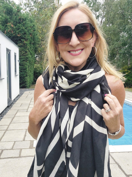 Geo Print Scarf