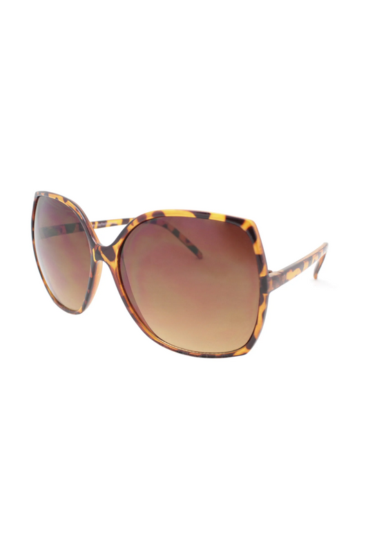 Mia Oversized Fashion Sunglasses In Tortoise
