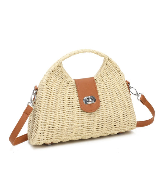 NEW ✨ Woven Box Bag In Beige - Filli London