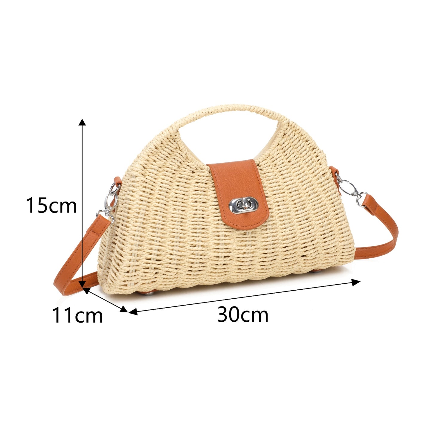 NEW ✨ Straw Box Bag In Green