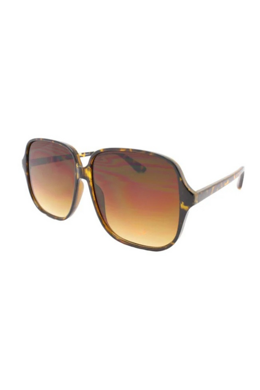 Cher Retro Style Sunglasses In Brown