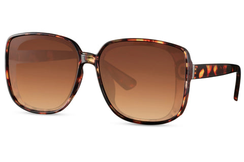 Dominica Oversized Sunglasses In Brown
