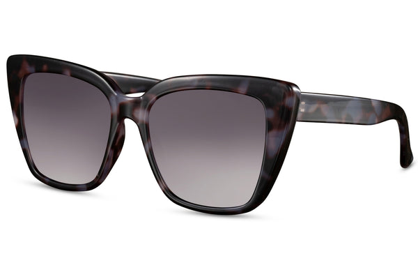 Tulum Oversized Cat Eye Sunglasses In Black/Brown