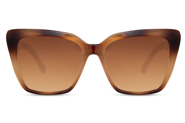 Tulum Oversized Cat Eye Sunglasses In Tortoise