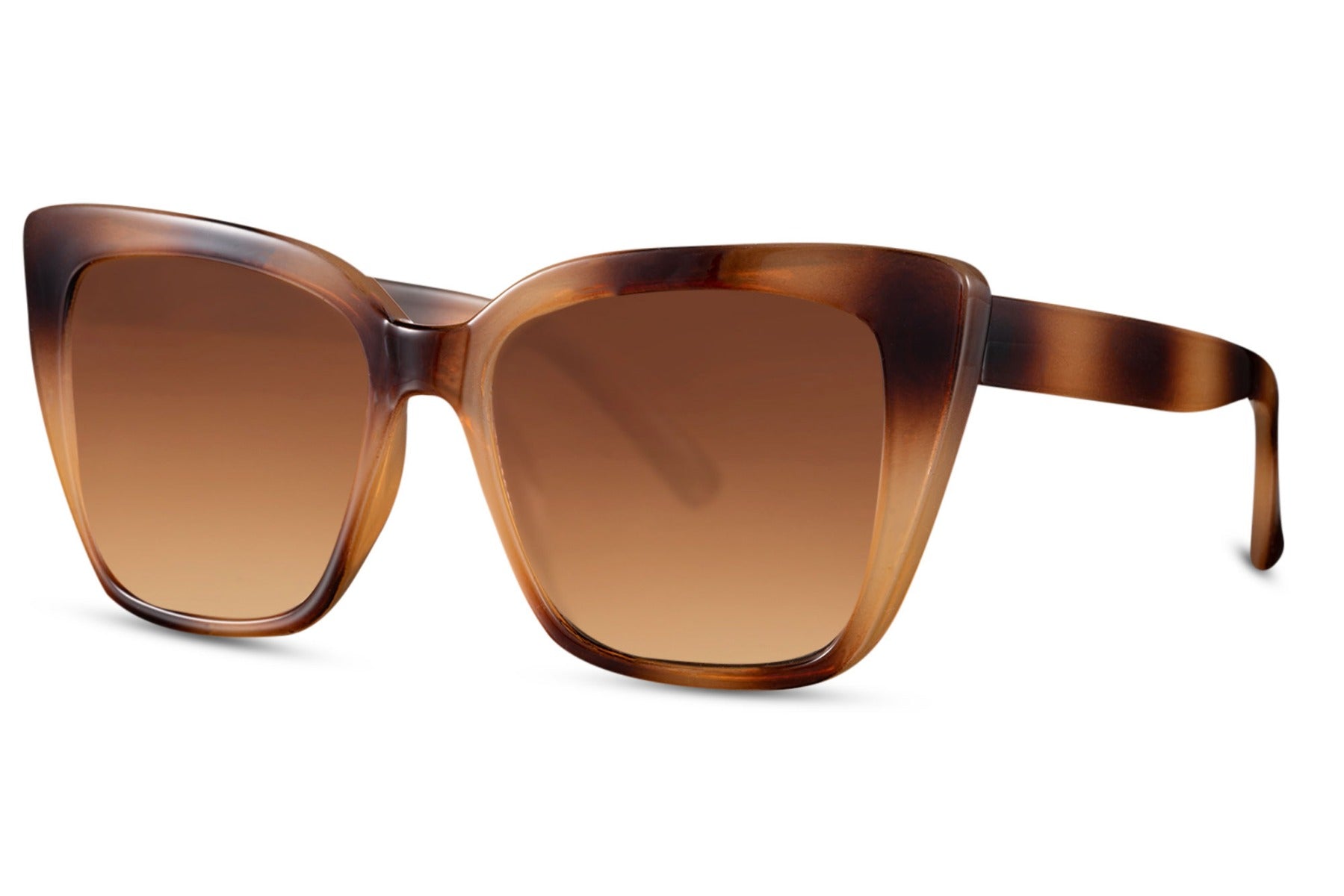 Tulum Oversized Cat Eye Sunglasses In Tortoise