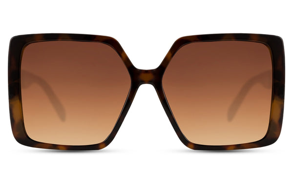 Portofino Oversized Cat Eye Sunglasses In Brown
