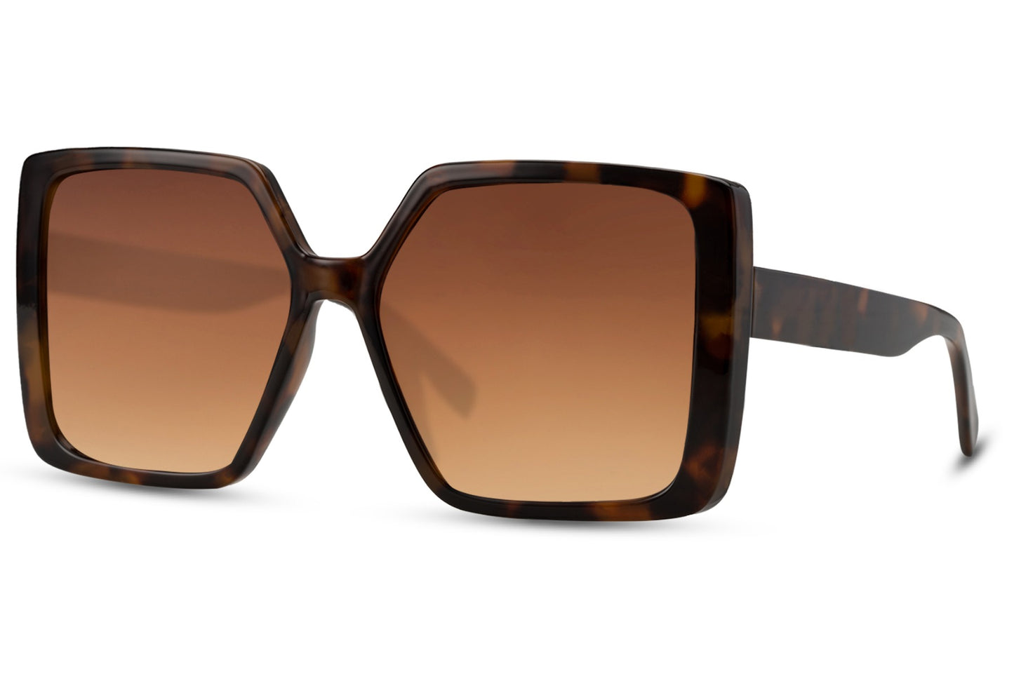 Portofino Oversized Cat Eye Sunglasses In Brown