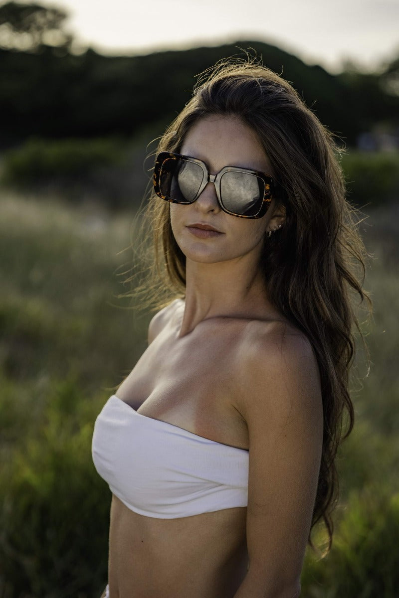 Bahia Oversized Sunglasses In Tortoise