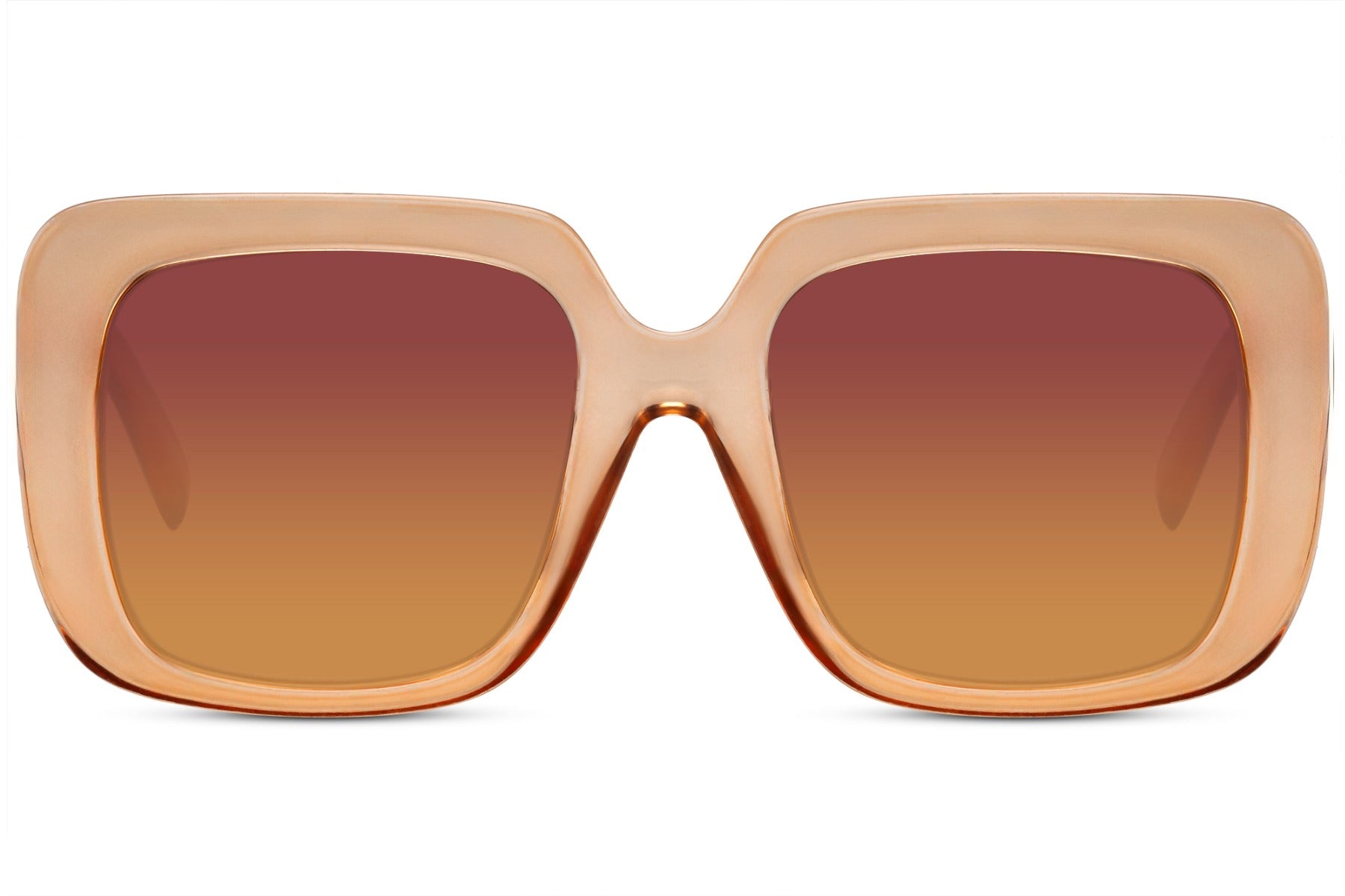 Bahia Oversized Sunglasses In Amber