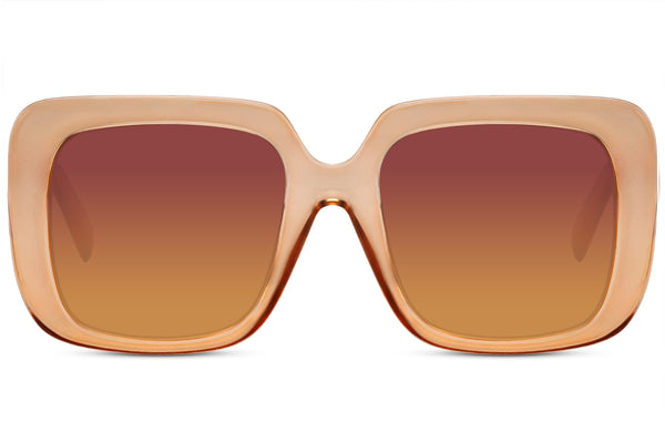 Bahia Oversized Sunglasses In Amber