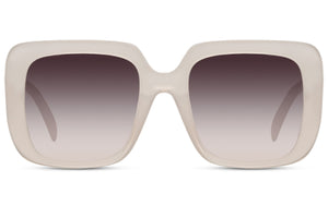 Bahia Oversized Sunglasses In White