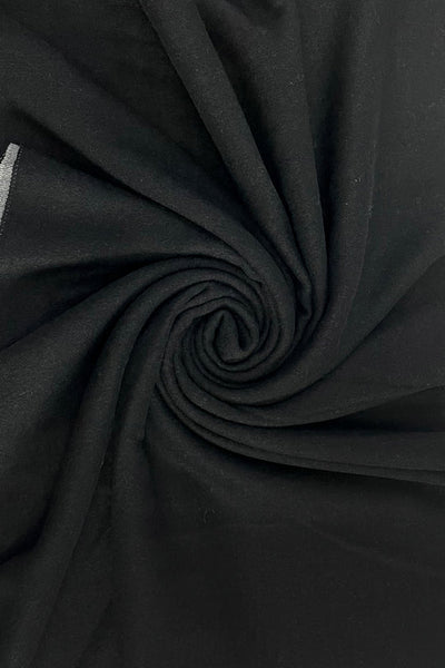 Warm Reversible Plain Tassel Blanket Scarf In Black/Grey