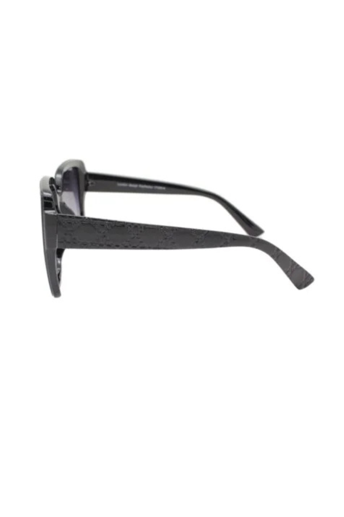 Bianca Oversized Retro Glam Sunglasses In Black