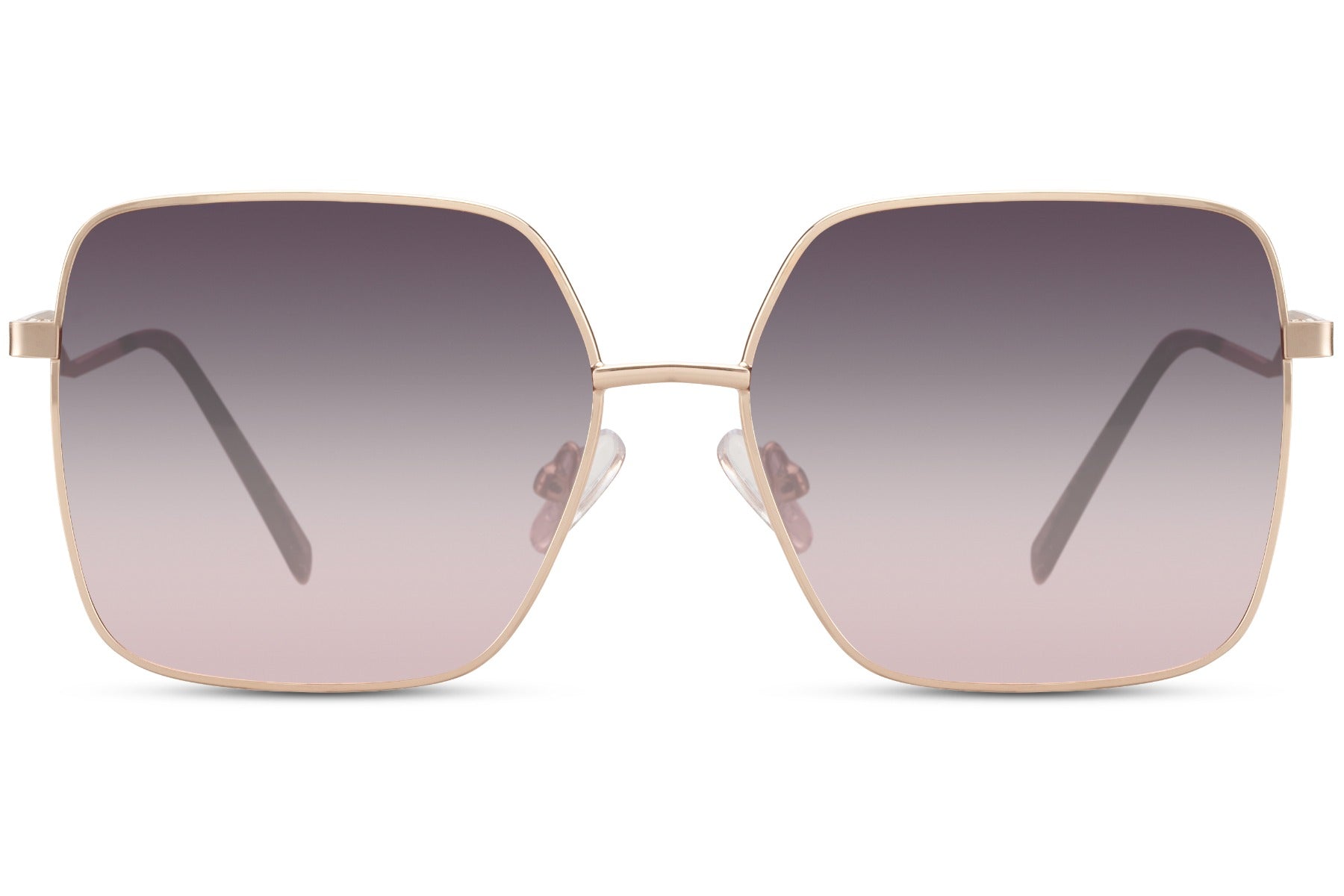 Ibiza Gold Frame Sunglasses In Smoky Purple - Filli London