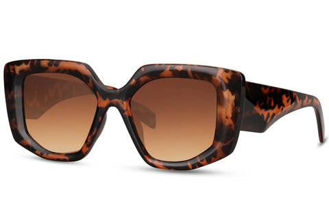 Nassau Oversized Sunglasses In Brown