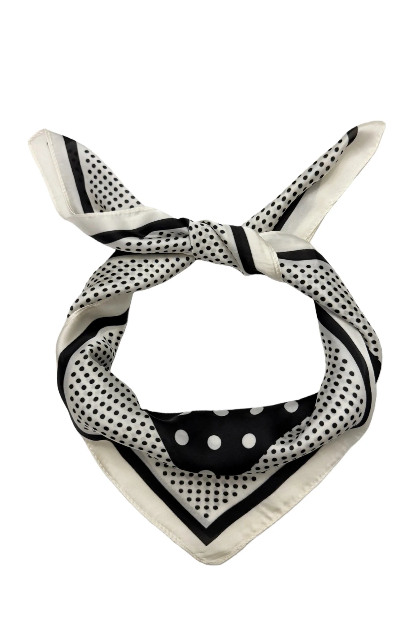NEW ✨ Polka Dot Border Square Neck Scarf - Filli London