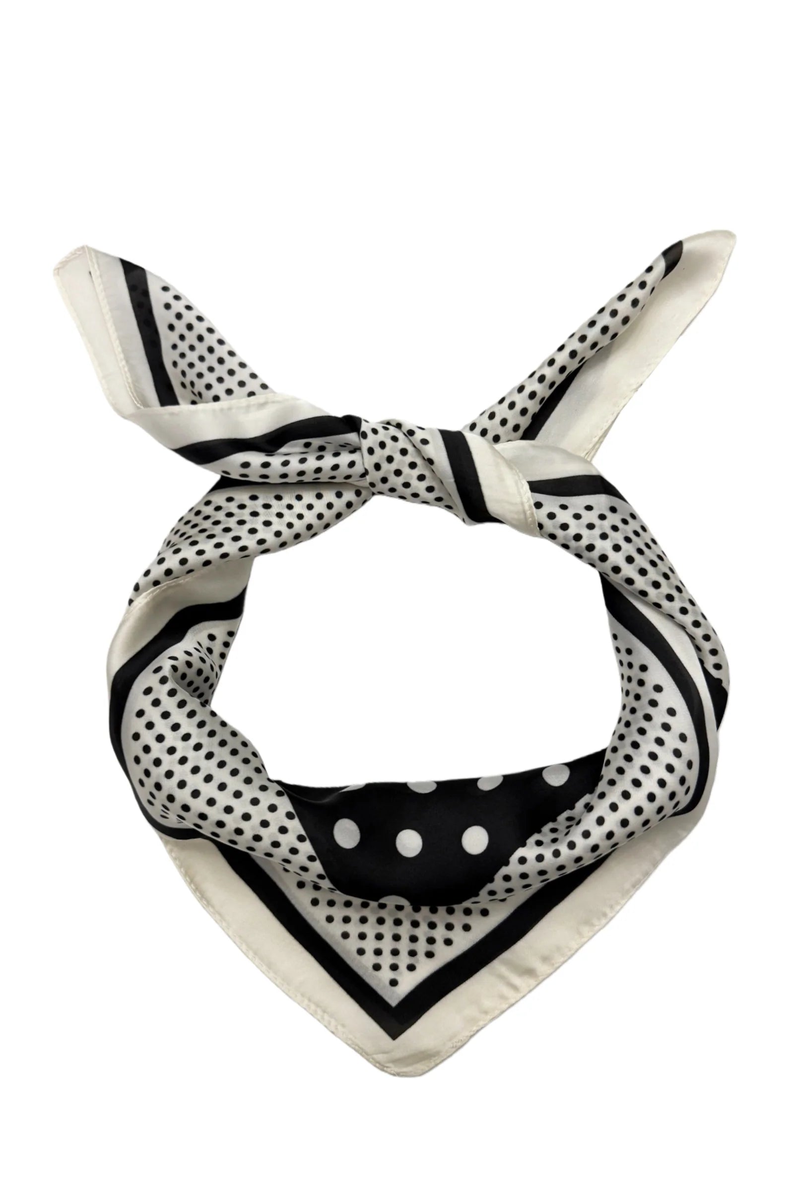 NEW ✨ Polka Dot Border Square Neck Scarf - Filli London
