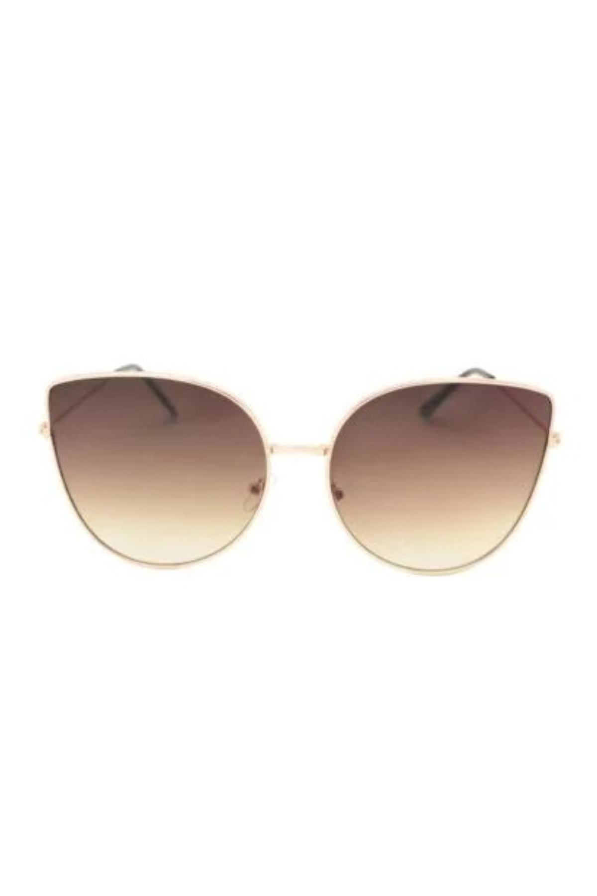 Farrah Cat Eye Aviator Sunglasses In Brown