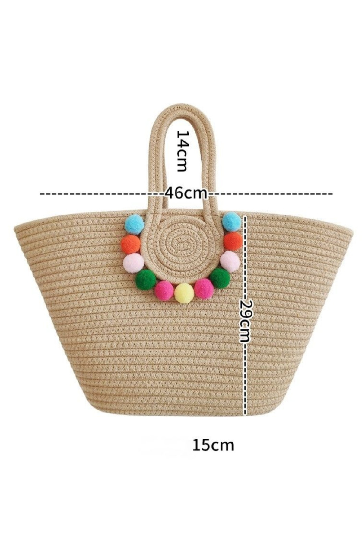 Pom Pom Beach Bag