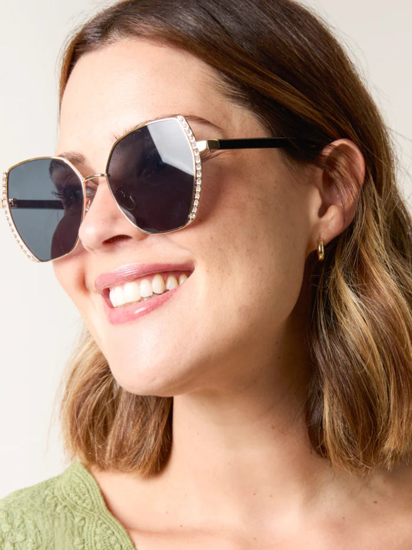 NEW ✨ Arabella Crystal Embellished Glamour Sunglasses - Filli London