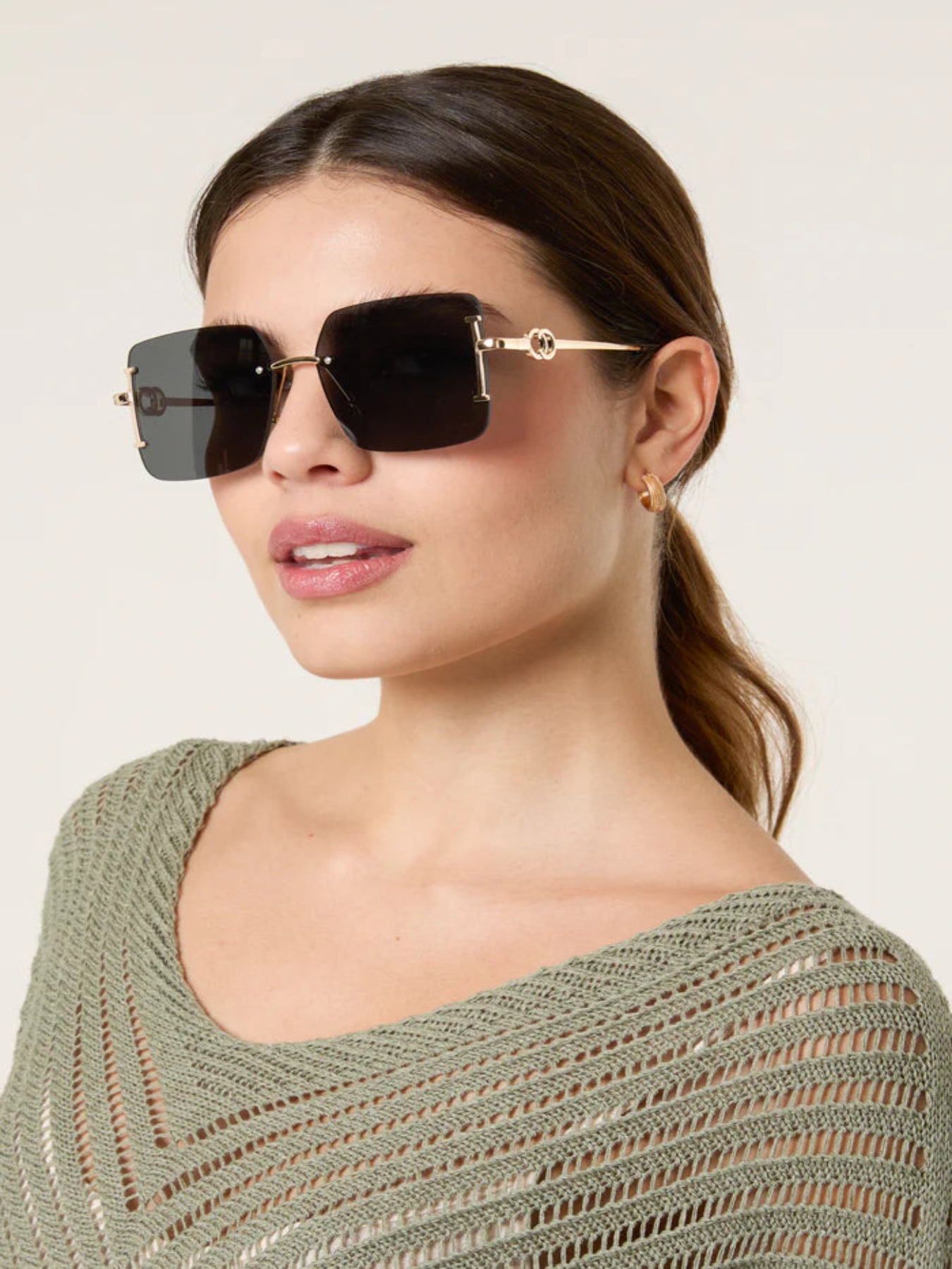 NEW ✨ Layla Gold Trim Statement Sunglasses - Filli London
