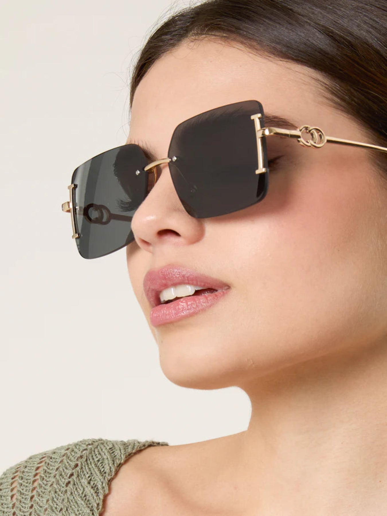 NEW ✨ Layla Gold Trim Statement Sunglasses - Filli London