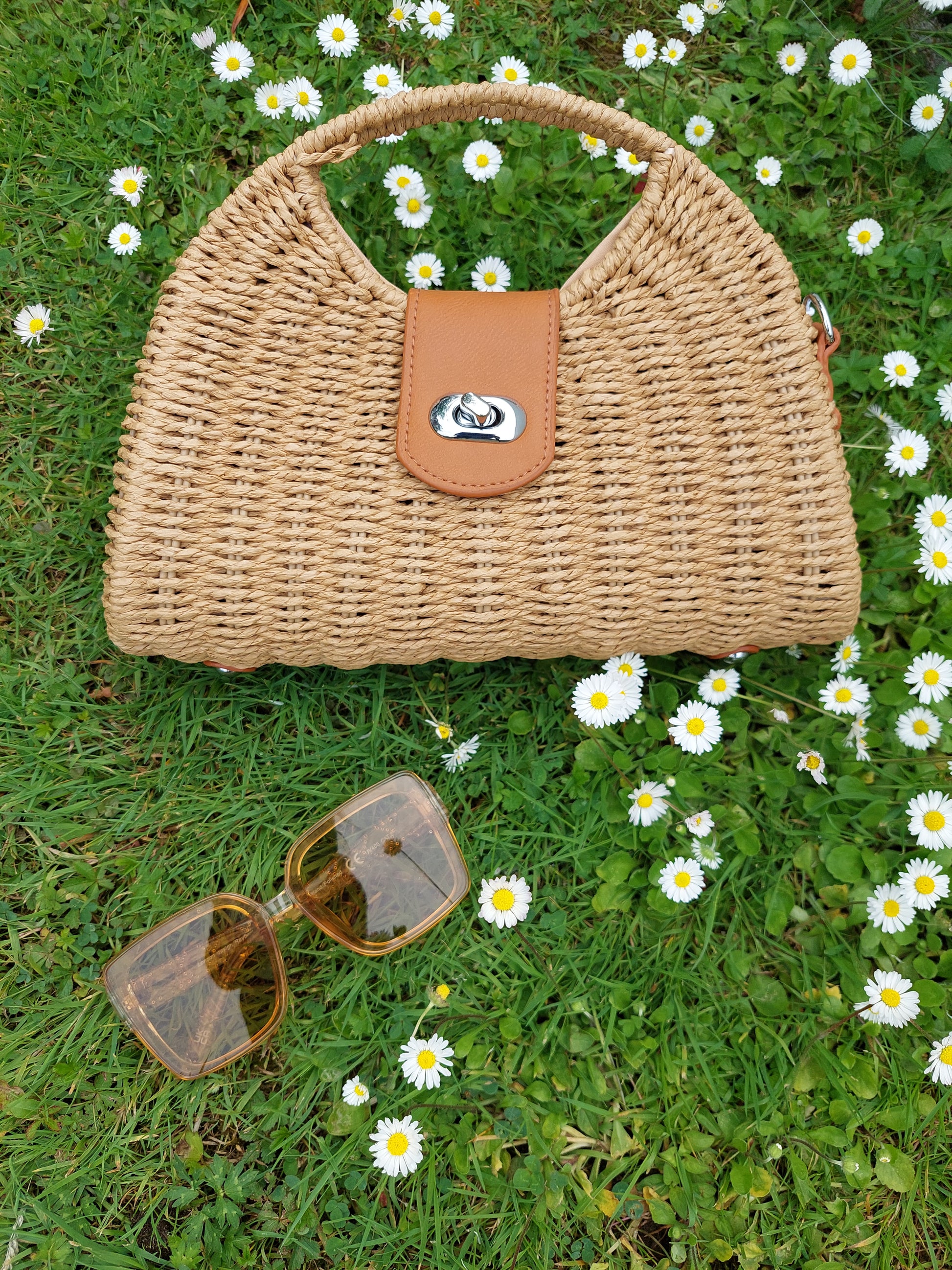 NEW ✨ Woven Box Bag In Sand - Filli London