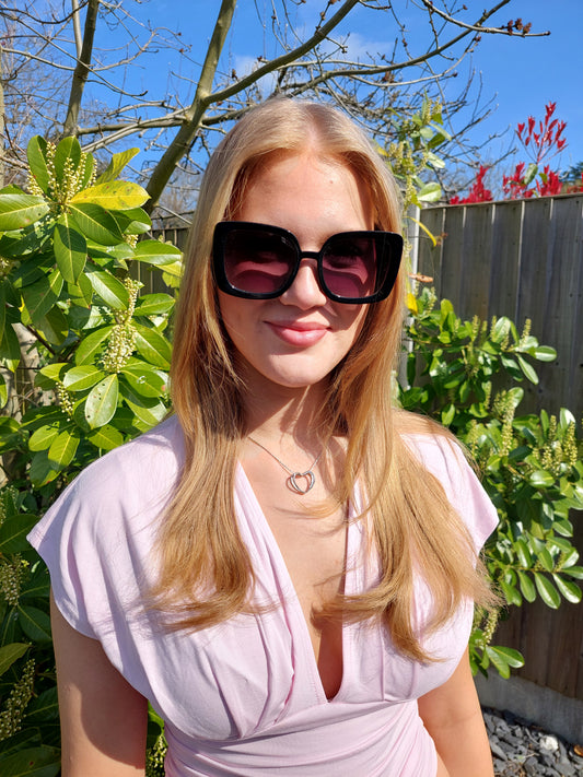 Abi Oversized Sunglasses In Black - Filli London