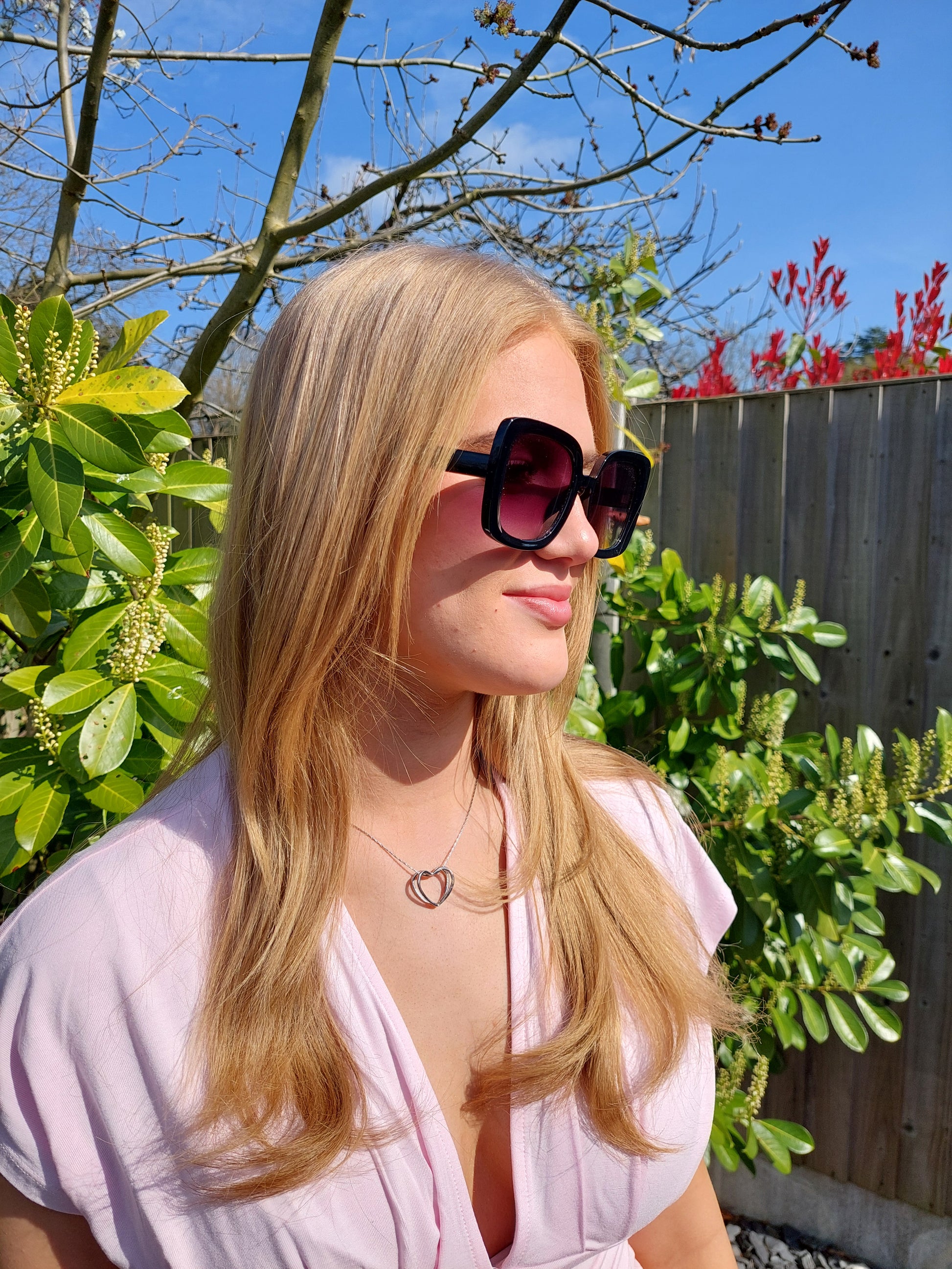 Abi Oversized Sunglasses In Black - Filli London