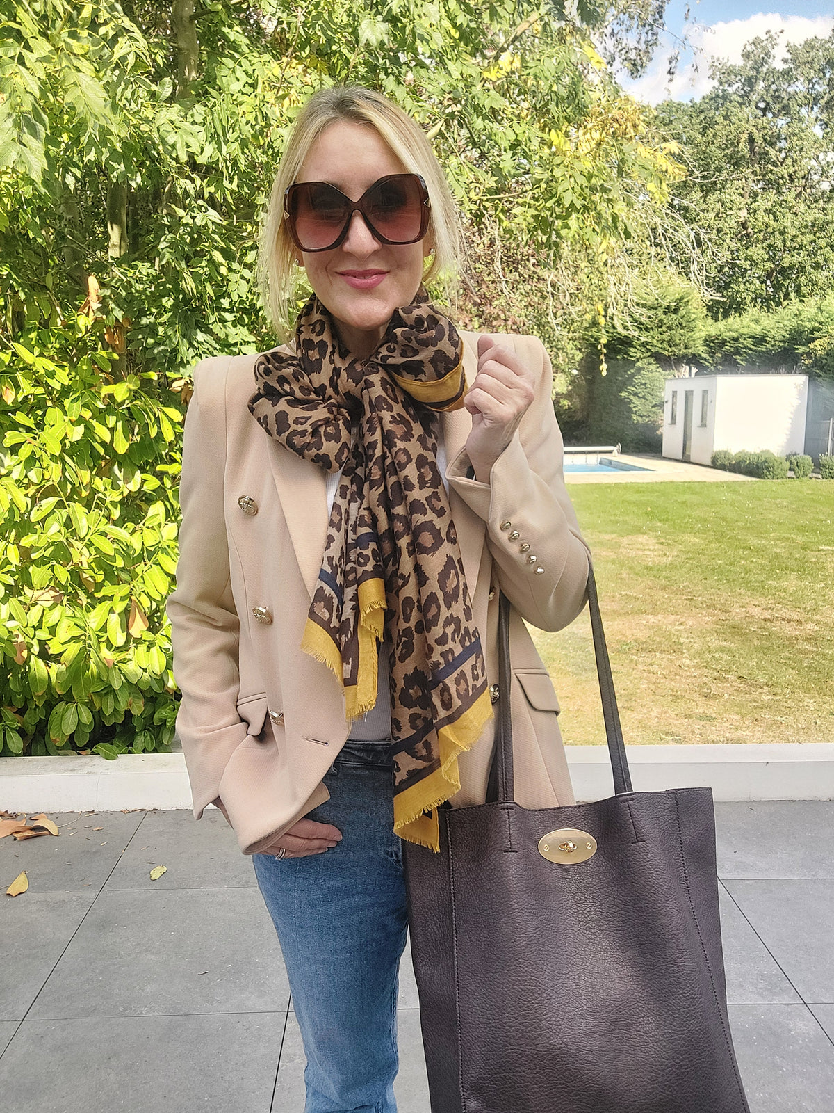 Soft Faux Leather Tote Bag In Coffee - Filli London