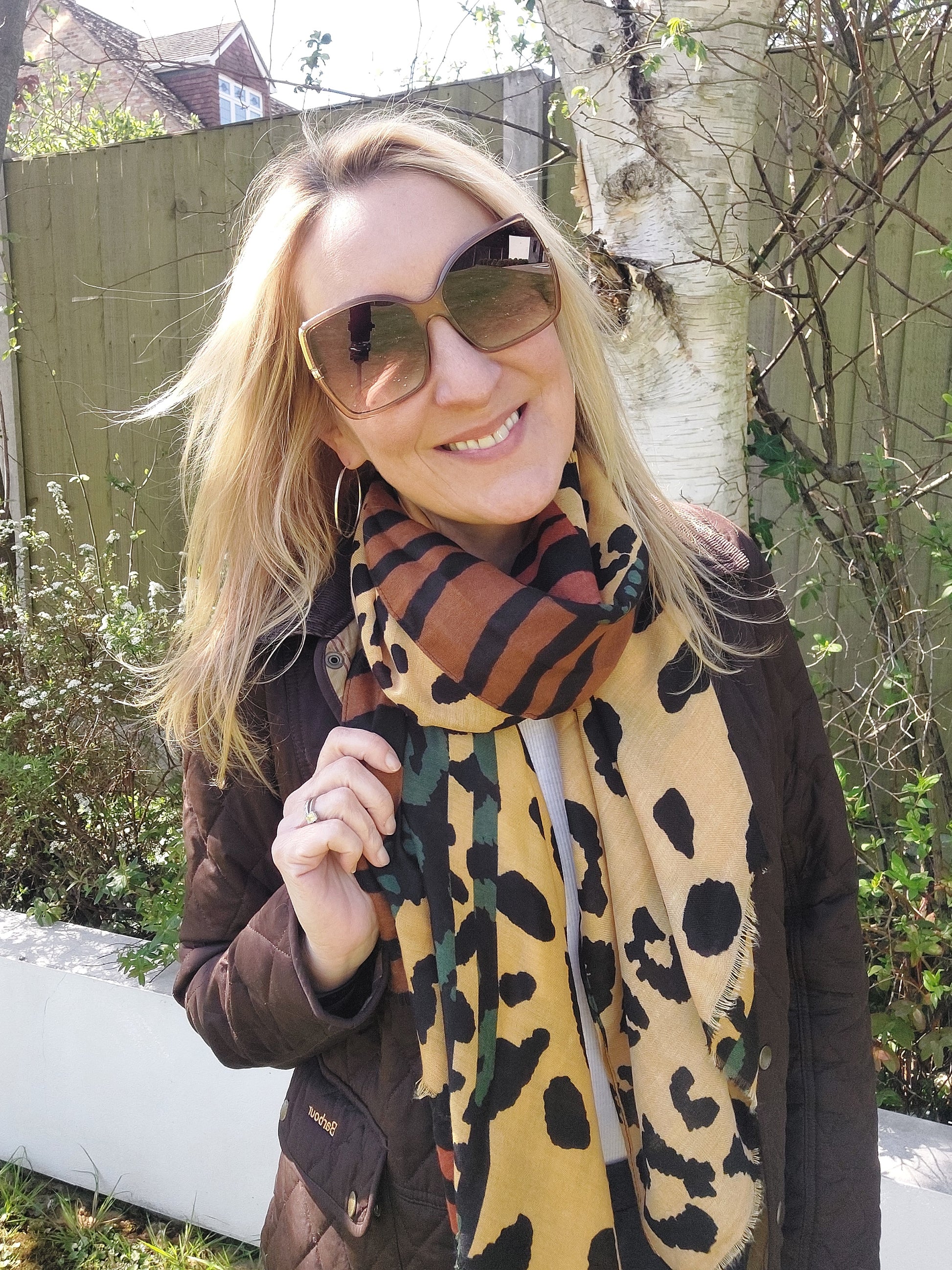 New Colour ✨Leopard Print Scarf In Mustard - Filli London