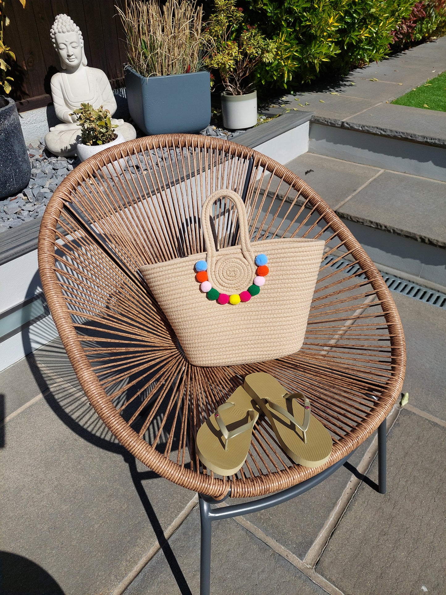 Pom Pom Beach Bag