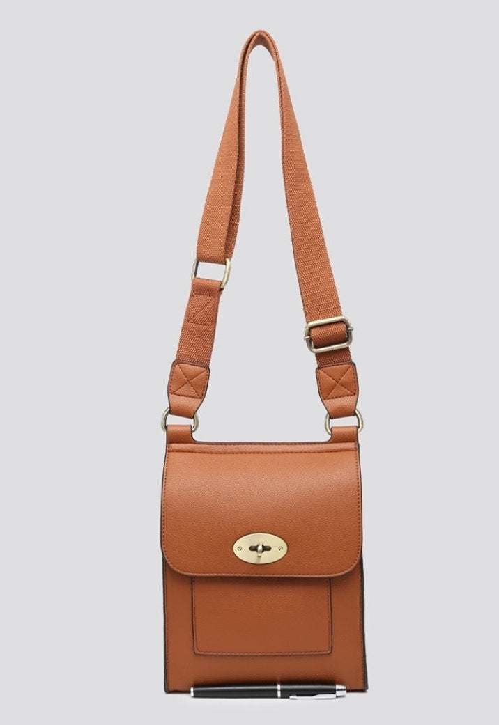 Turn Lock Small Crossbody Bag