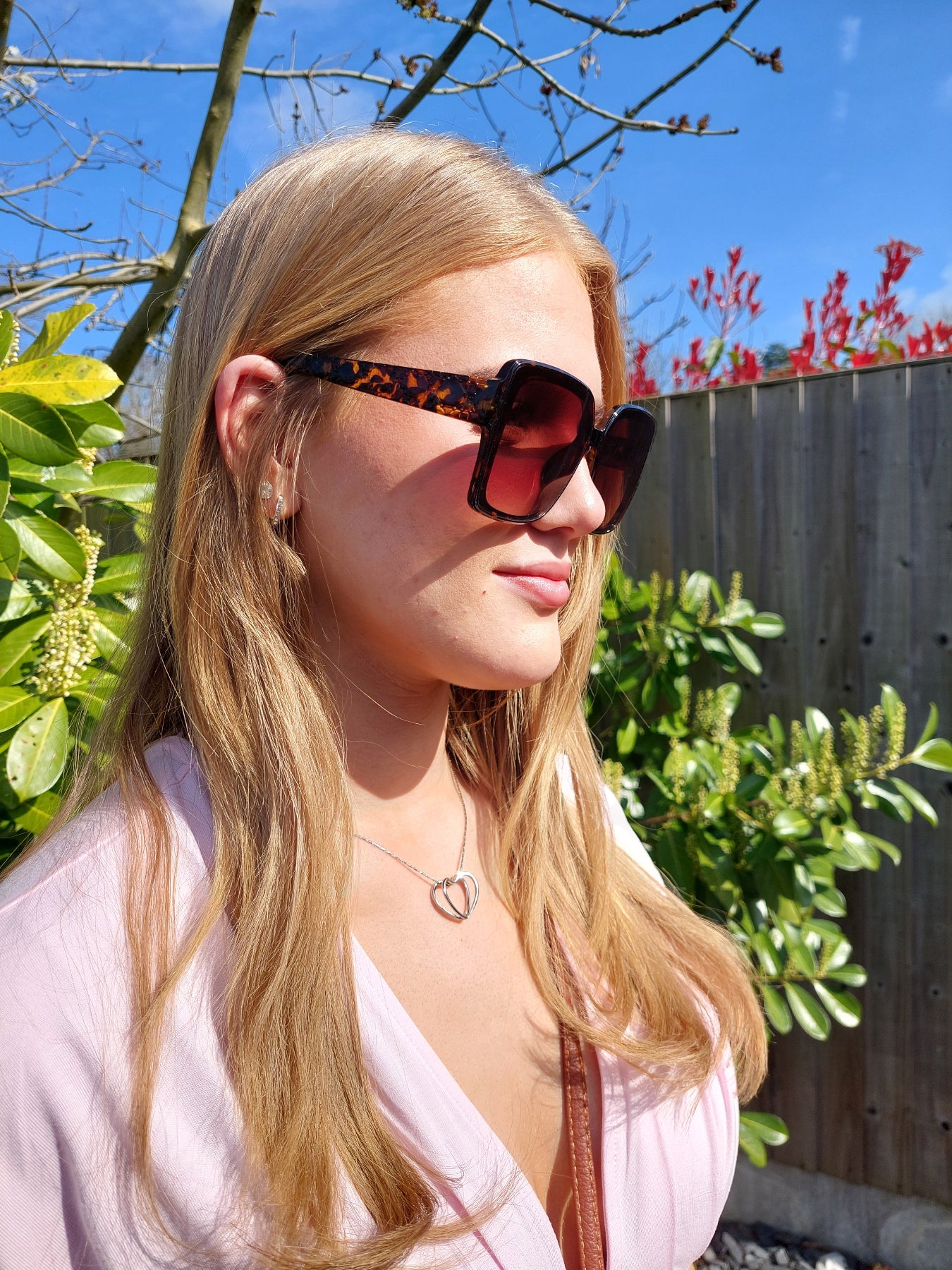 Bianca Oversized Retro Glam Sunglasses In Tortoise - Filli London