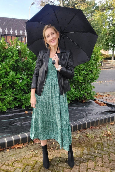 Bardot Spotty Midi Dress in Green - Filli London