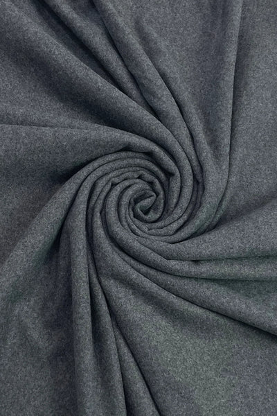 Plain Soft Wool Tassel Blanket Wrap Scarf In Charcoal Grey - Filli London